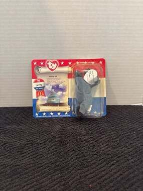 Ty Teenie Beanie Babies McDonald's American Trio Lefty the Donkey Sealed